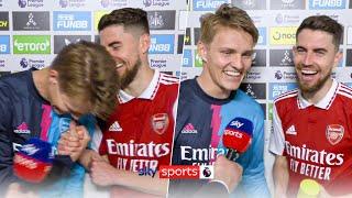 "He's NOT Happy!"  | Jorginho & Odegaard's BRILLIANT Reaction To Player Of The Match