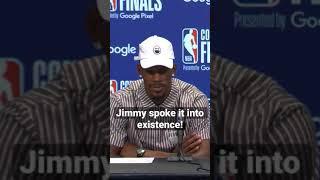 "We’re going to get it done"- Jimmy Butler Predicted This Last Year! | #Shorts