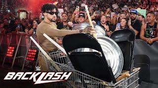 Bad Bunny busts out a trolley full of weapons in electric entrance: WWE Backlash 2023 highlights