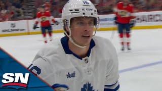 Maple Leafs' Mitch Marner Buries His First Goal Of The Series With A Snipe Through Traffic
