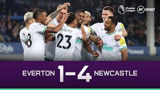 Everton vs Newcastle (1-4) | Special Isak Assist As Magpies Near UCL | Premier League Highlights