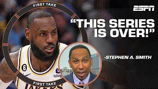 THIS SERIES IS OVER ️ Stephen A. on the Lakers after Ja Morant's injury in Game 1 | First Take
