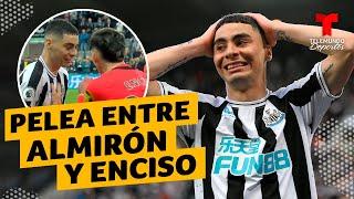 La pelea entre Julio Enciso y Miguel Almirón en la Premier League | Telemundo Deportes