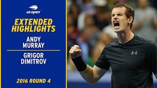 Andy Murray vs. Grigor Dimitrov Extended Highlights | 2016 US Open Round 4