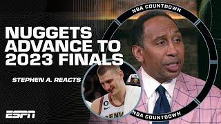 Stephen A. reacts to the Nuggets making the 2023 NBA Finals | NBA Countdown