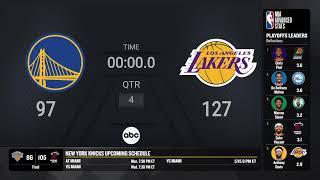 Warriors @ Lakers Game 3 Live Scoreboard | #NBAPlayoffs Presented by Google Pixel