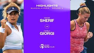 Mayar Sherif vs. Camila Giorgi | 2023 Guadalajara Round 1 | WTA Match Highlights