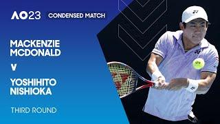 Mackenzie McDonald v Yoshihito Nishioka Condensed Match | Australian Open 2023 Third Round