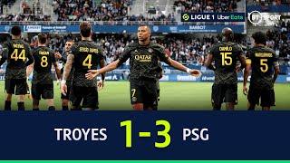 Troyes vs PSG (1-3) | Parisians win first game since Messi suspension | Ligue 1 Highlights