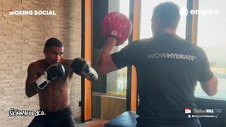 Conor Benn SMASHES Pads w/ Tony Sims Ahead of Ring Return