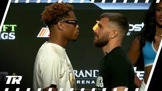 NO WORDS JUST INTENSITY | Haney & Loma Faceoff From Today's Press Conference