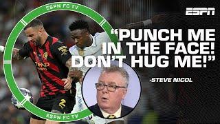 Steve Nicol TAKES ISSUE with Vini Jr. and Kyle Walker hugging: 'Punch me...don't hug me!' | ESPN FC