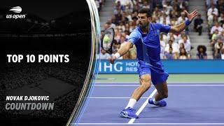 Novak Djokovic | Top 10 Points | 2023 US Open